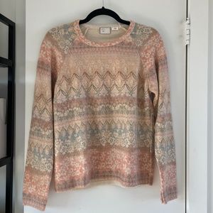 Anthropologie Floral Sweater